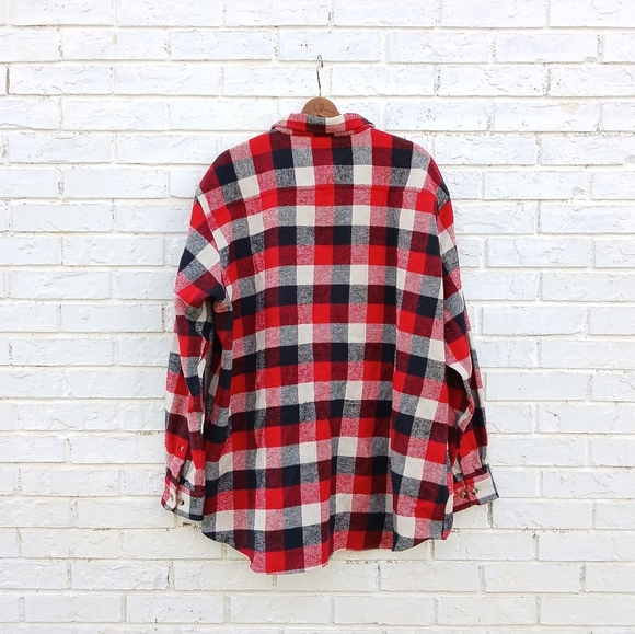 Vintage 90s Heavy Flannel Shirt 2XL - Picture 6 of 6